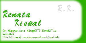 renata kispal business card